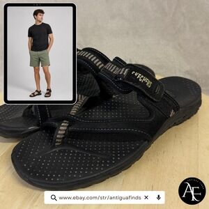 Skechers Outdoor Lifestyle Mens Black Athletic Hiking Sandals Size 10